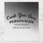 Maak je eigen custom wijn etiket (Enkel label)