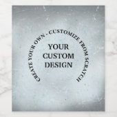 Maak je eigen custom wijn etiket (Enkel label)