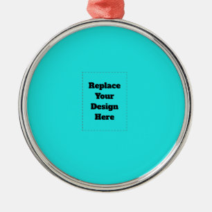 Maak je eigen cyaan metalen ornament