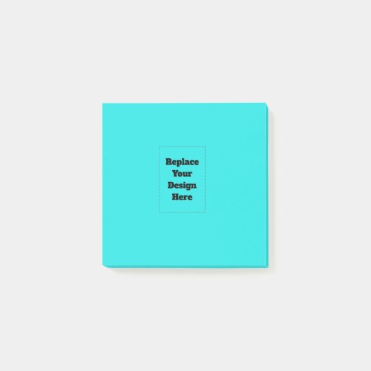Maak je eigen cyaan post-it® notes (Voorkant)