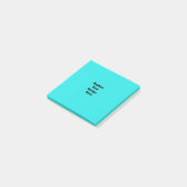 Maak je eigen cyaan post-it® notes (Schuin)