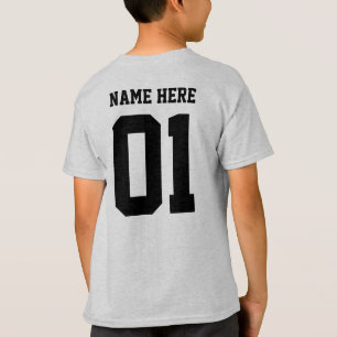 MAAK-JE-EIGEN DIY Aangepast ontwerp Jongens Team N T-shirt