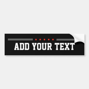 MAAK-JE-EIGEN DIY Aangepaste Print (Kleur Opties) Bumpersticker