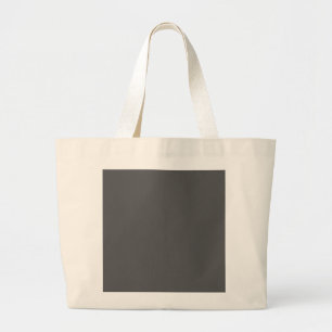 Maak je eigen donkergrijze aangepaste ontwerp grote tote bag