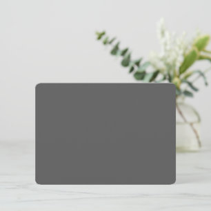 Maak je eigen donkergrijze aangepaste ontwerp informatiekaartje