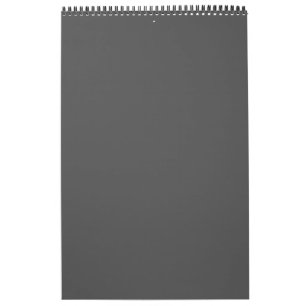 Maak je eigen donkergrijze aangepaste ontwerp kalender