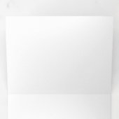 12,7  x 17,8 cm Drieluik briefvouw uitnodiging (Binnenzijde eerst)