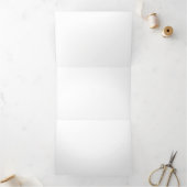 12,7  x 17,8 cm Drieluik briefvouw uitnodiging (Binnen)
