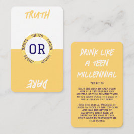 Maak je eigen Drink spel Kaarten Visitekaartje
