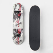 Maak Je Eigen Edgy Mode Schedel Stijl Design Skateboard (Voorkant)