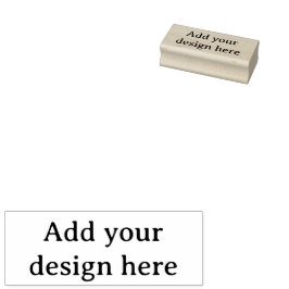 Maak Je Eigen Eenvoudige Aangepaste 1" x 2.5" Rubberstempel