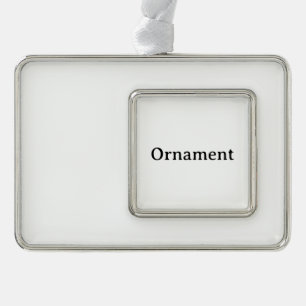 Maak Je Eigen Eenvoudige Aangepaste Lis Verzilverd Kader Ornament