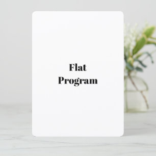 Maak je eigen eenvoudige bedrijf 5.5" x 7.5" vlak programma