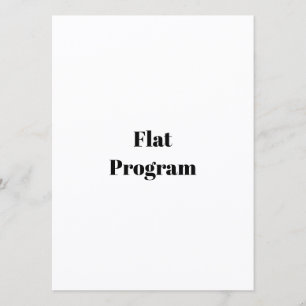 Maak je eigen eenvoudige bedrijf 5.5" x 7.5" vlak programma