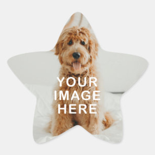 Maak Je Eigen Eenvoudige Enkele Afbeelding/Foto Ster Sticker
