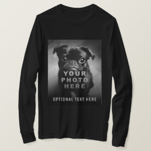 Maak Je Eigen Eenvoudige Enkele Foto & Aangepaste T-shirt