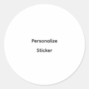 Maak je eigen eenvoudige merkpromotie ronde sticker