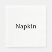 Maak Je Eigen Eenvoudige Standaard Lunchpapier Servet (Voorkant)