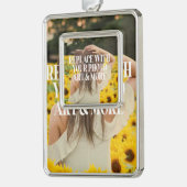 Maak je eigen eigen maatwerk verzilverd kader ornament (Links)