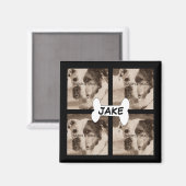 Maak je eigen enkel papiervel | 4 Pet Dog foto's I Magneet (Voorkant / Achterkant)