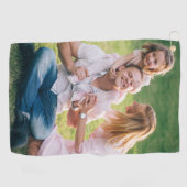 Maak je eigen enkel papiervel | Aangepaste Familie Golfhanddoek (Horizontaal)