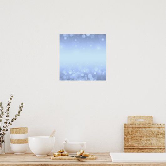 Maak je eigen enkel papiervel! Bokeh Lights Achter Poster (Keuken)