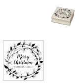 Maak je eigen enkel papiervel | Merry Wreath | Gep Rubberstempel (Gestempeld)