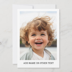 Maak Je Eigen Enkele Foto Galerij witte rand Feestdagenkaart