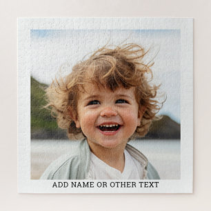 Maak Je Eigen Enkele Fotogalerij witte rand Legpuzzel
