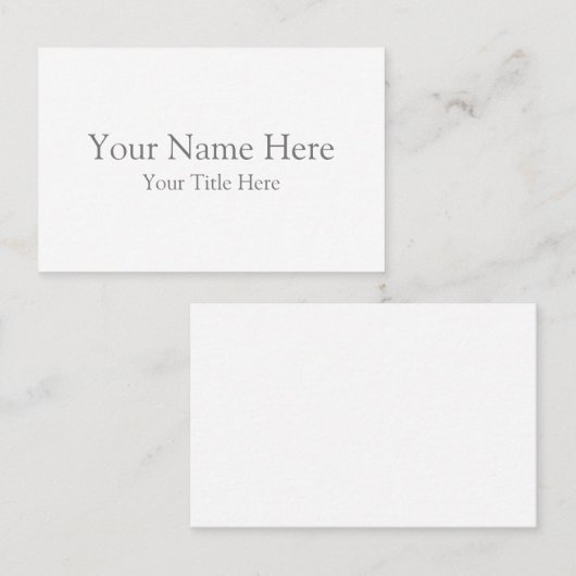 Standaard, 8,5 x 5,5 cm Visitekaartje (Voorkant / Achterkant)