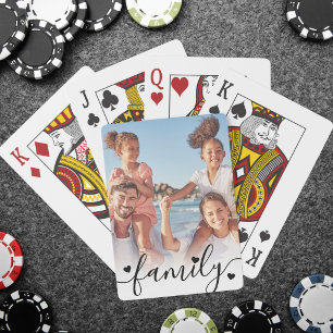 Maak Je Eigen Familie Foto Pokerkaarten