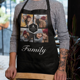 Maak Je Eigen Familie Fotocollage Zwart Schort