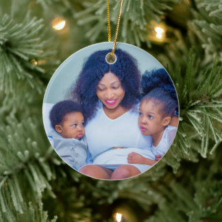 Maak Je Eigen Familie Kids Foto Keramisch Ornament