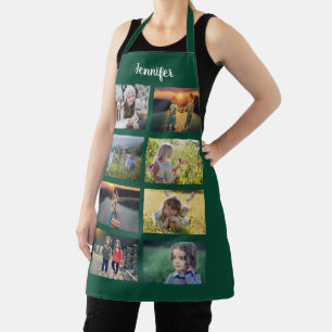 Maak je eigen familiefoto collage naam schort