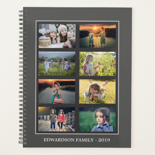Maak je eigen familiefoto collage persoonlijk planner (Voorkant)