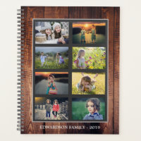 Maak je eigen familiefoto collage rustisch hout