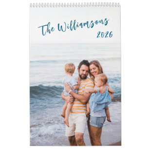 Maak je eigen familiefoto Simple Modern 2026 Kalender