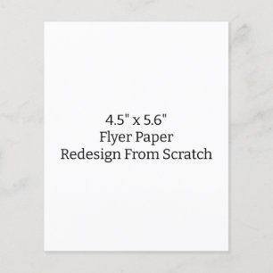 Maak je eigen flyer papier van 4,5" x 5,6"