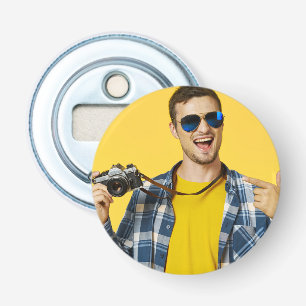 Maak je Eigen Foto Aangepast Beeld Button Flesopener