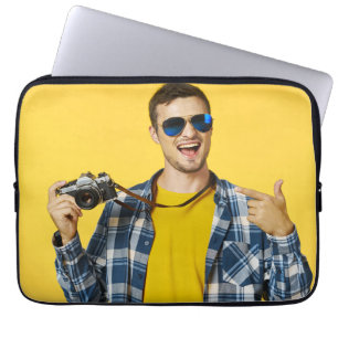 Maak je Eigen Foto Aangepast Beeld Laptop Sleeve