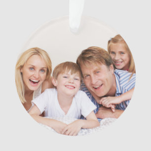Maak Je Eigen Foto Aangepaste Afbeelding Dubbelzij Ornament