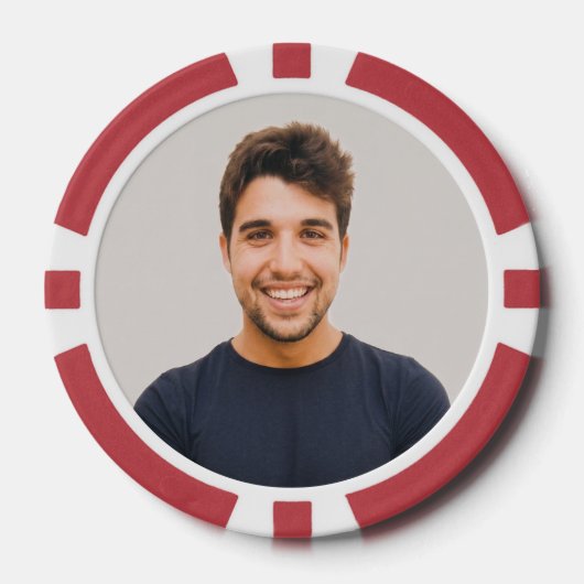 Maak je Eigen Foto Aangepaste Afbeelding Poker Chips (Voorkant)