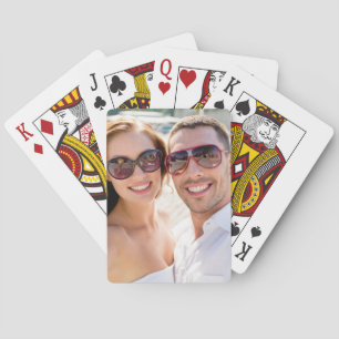 Maak Je Eigen Foto Aangepaste Afbeelding Pokerkaarten