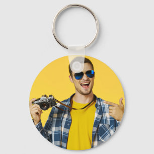Maak je Eigen Foto Aangepaste Afbeelding Sleutelhanger