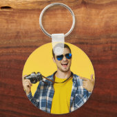 Maak je Eigen Foto Aangepaste Afbeelding Sleutelhanger (Voorkant)
