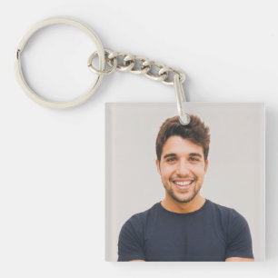 Maak je Eigen Foto Aangepaste Afbeelding Sleutelhanger