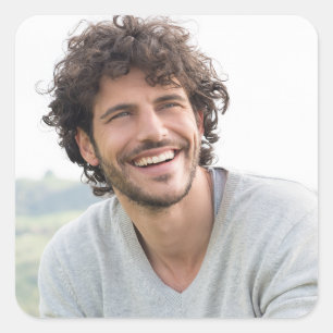 Maak je eigen foto aangepaste afbeelding vierkante sticker