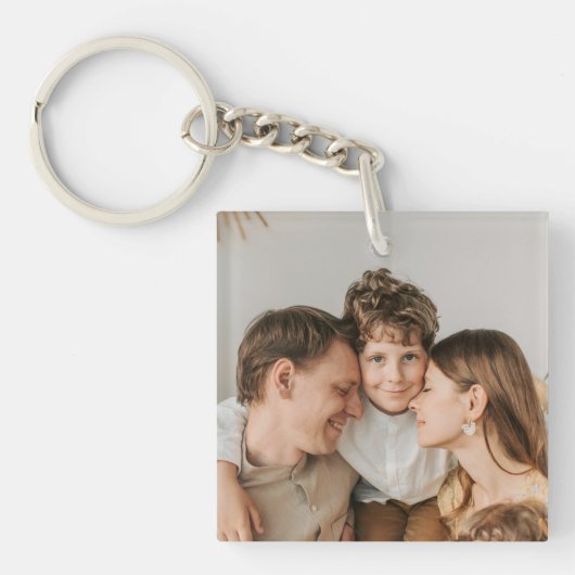 Maak Je Eigen Foto Aangepaste Foto DIY Sleutelhanger (voorkant)