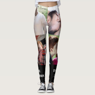 Maak Je Eigen Foto Collage 4 Foto's Leggings