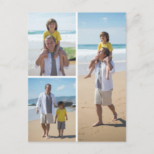 Maak Je Eigen Foto Collage van 3 Foto's Ansichtkaa Briefkaart
